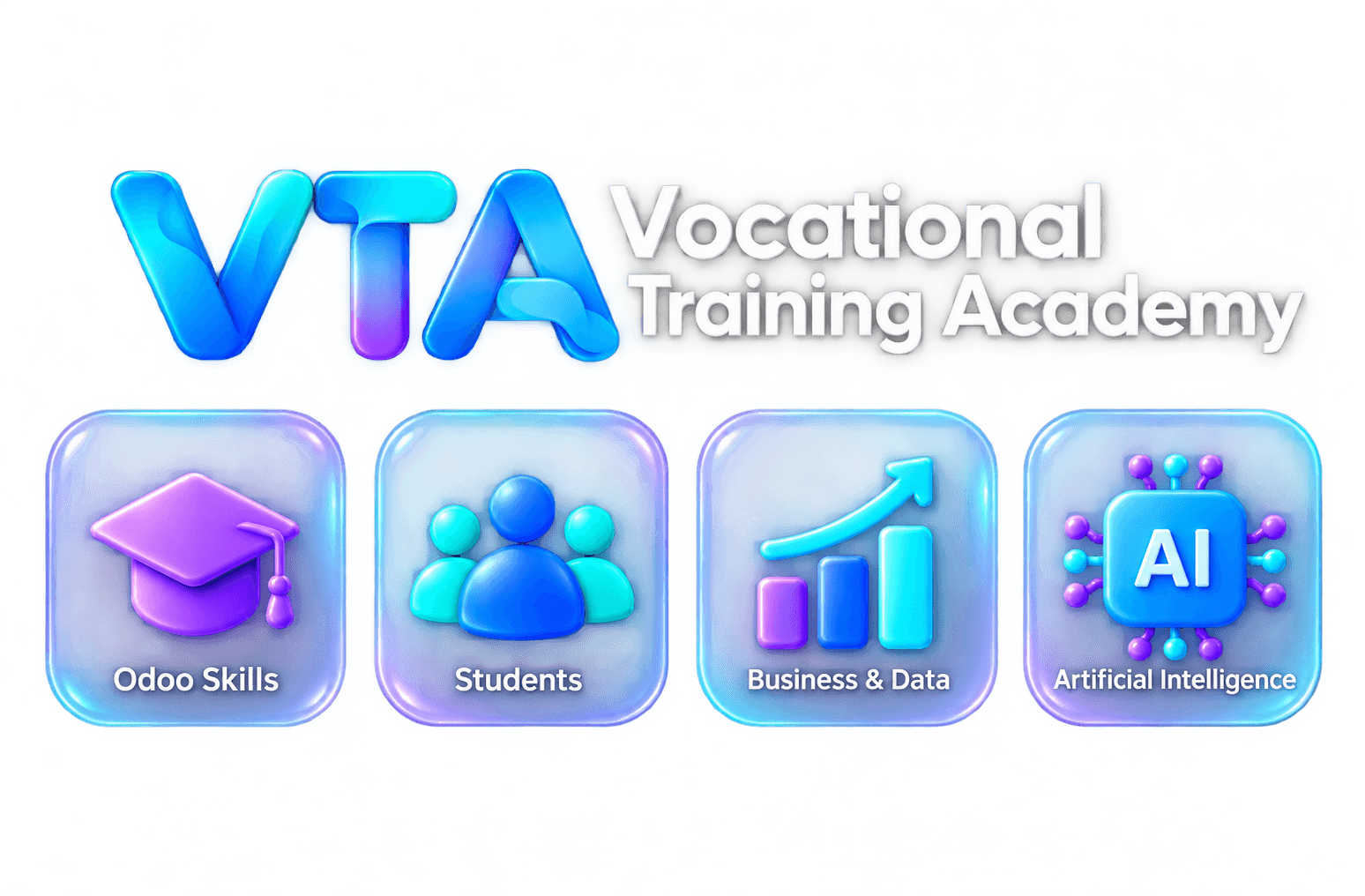 أكاديمية التدريب المهني VTA: مهارات Odoo، الطلاب، الأعمال والبيانات، الذكاء الاصطناعي